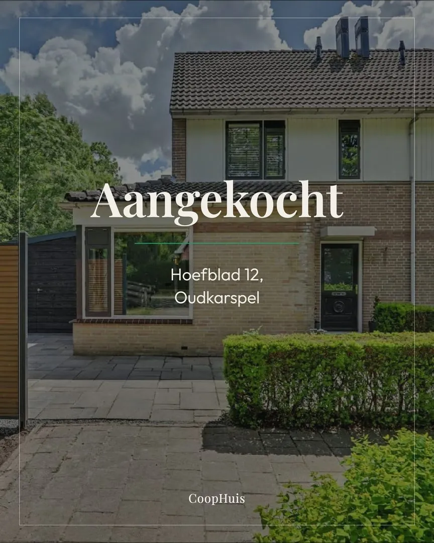 Aangekocht met CoopHuis: Hoefblad 12, Oudkarspel