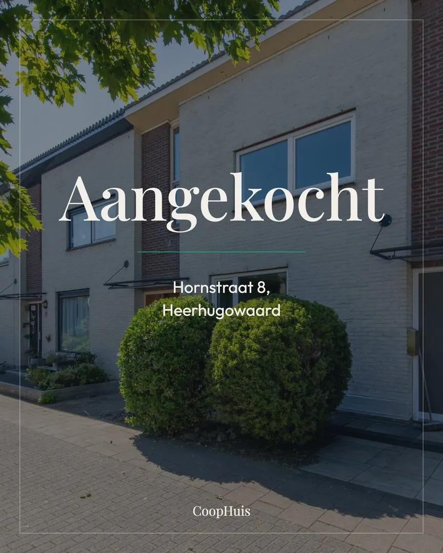 Aangekocht met CoopHuis: Hornstraat 8, Heerhugowaard
